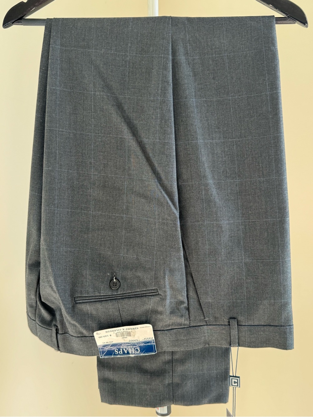 Chaps Men's Gray Dress Pants